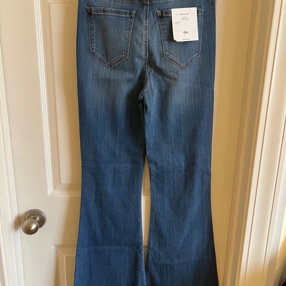 Cello Dark Blue Flare Jeans - Picture 2 of 4